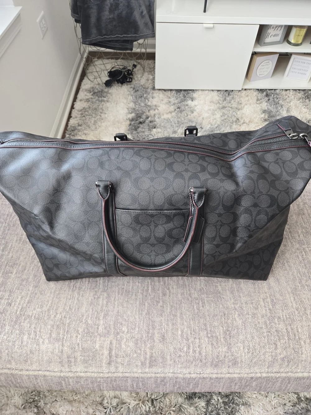 Coach black signature
